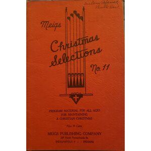 Meigs Christmas Selections 1945 Vintage Booklet from Meigs Publishing Co. Indian